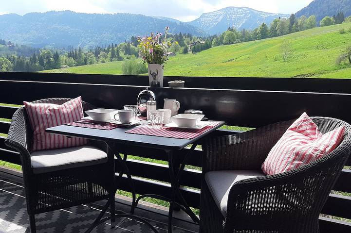 Hütte für 3 Personen, mit Balkon in Steibis