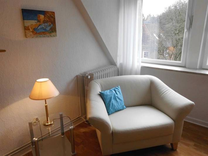 Ganze Ferienwohnung, Fewo Vieburger Gehölz, Badewanne, Wohn-/Schlafraum in Kieler Förde, Kiel