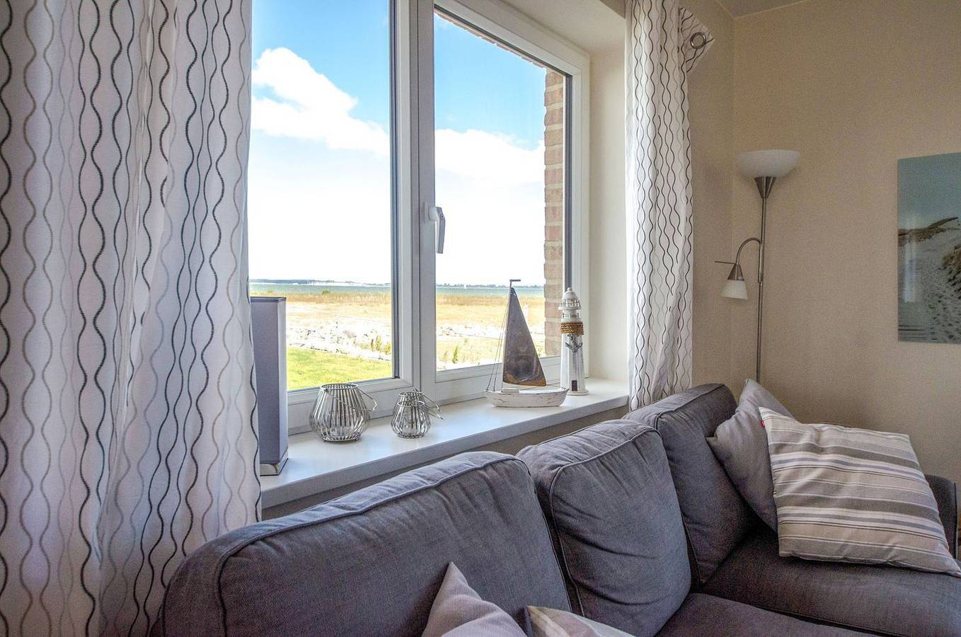 Ferienhaus Auf der Ostsee, mit freiem Meerblick, direkt am Strand, Sauna und zwei Terrassen in Olpenitz, Kappeln