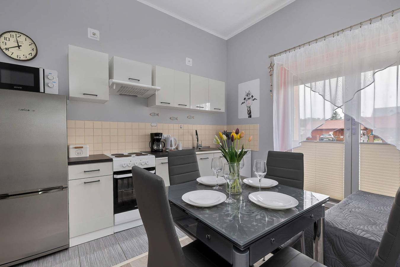 Ganze Wohnung, Ferienwohnung für 4 Personen mit Balkon/Terrasse in Darłówko, Darłowo