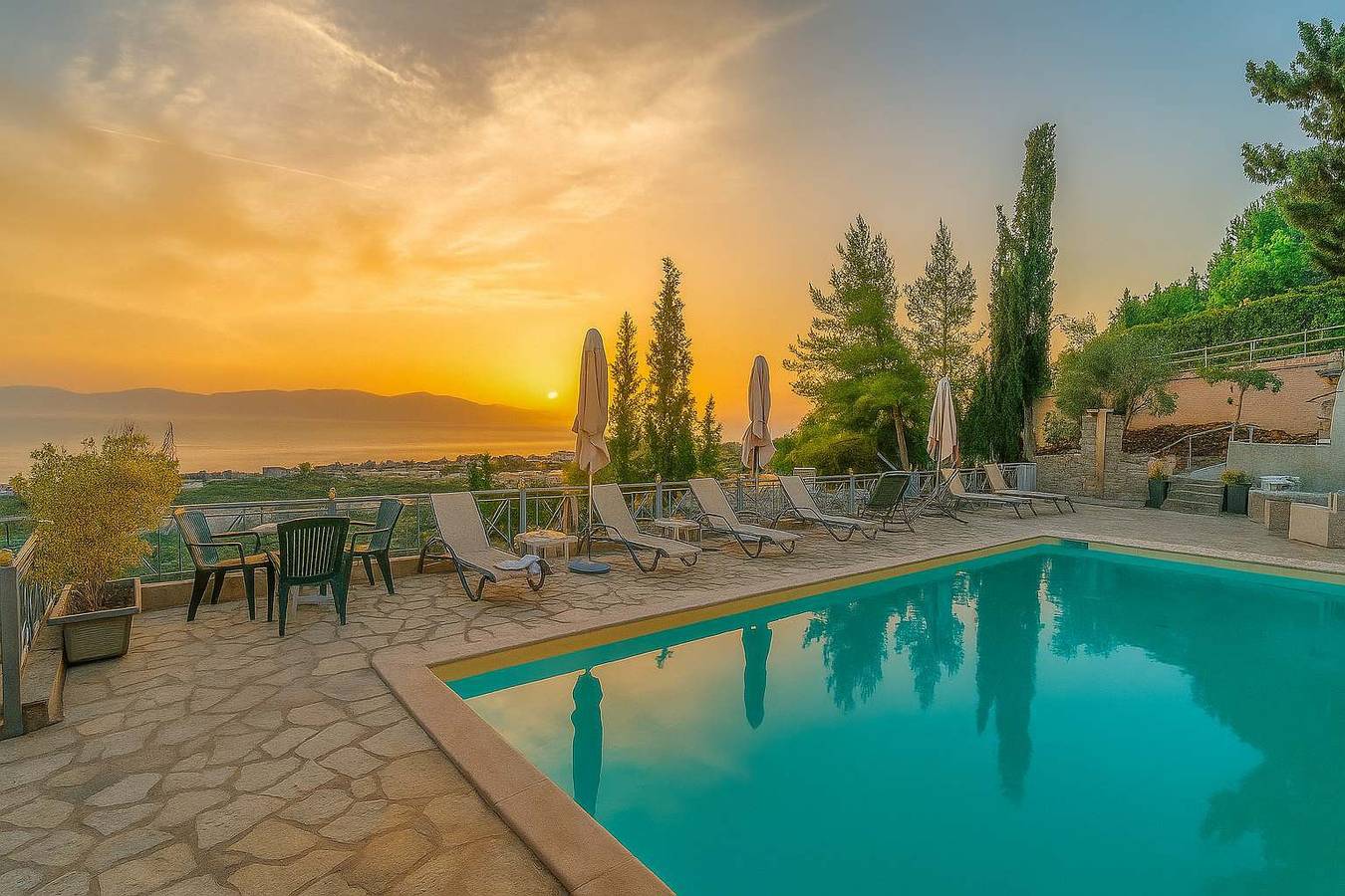 Ferienhaus für 3 Personen mit Pool in Korinthia