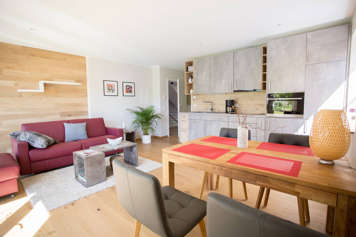 Ganze Wohnung, Apartment 'Ferienwohnung Nachtigal C, 50qm' mit Bergblick, gemeinsamer Terrasse und Wlan in Lennestadt, Sauerland