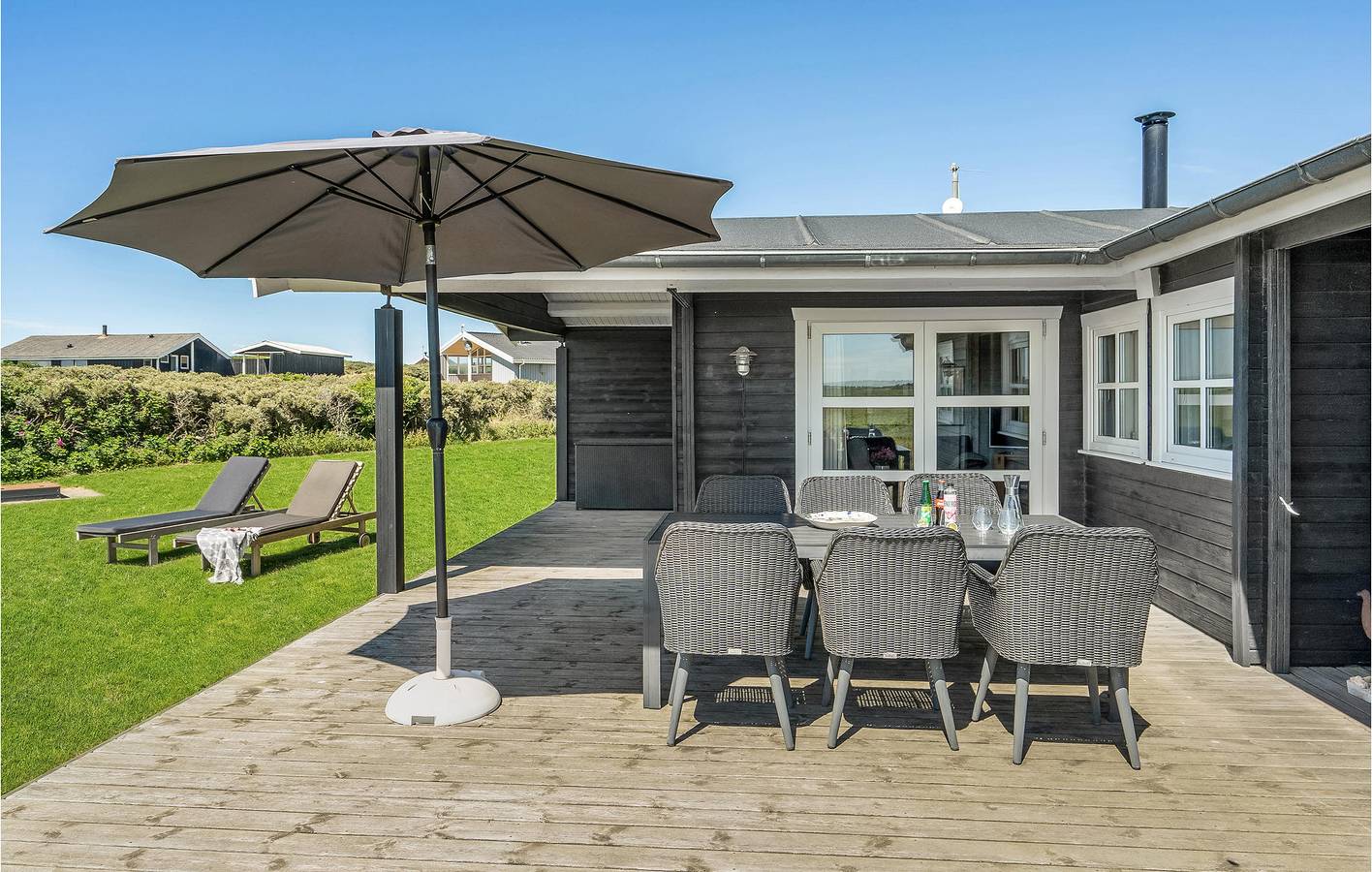 Feriehus for 6 personer med terrasse in Nørre Lyngby, Hjørringregionen
