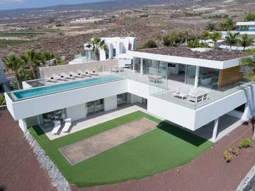 Ferienhaus für 8 Personen, mit Garten und Meerblick sowie Pool auf den Kanaren