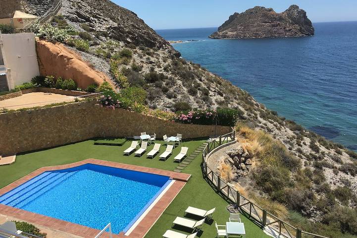 Gîte pour 5 personnes, avec jacuzzi et piscine ainsi que jardin et terrasse à Águilas