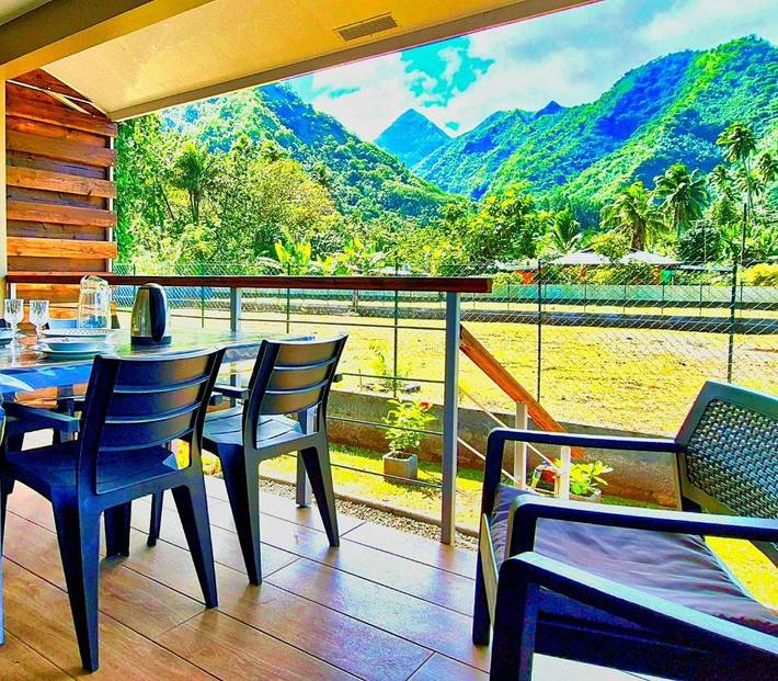 Appartement de vacances pour 4 personnes, avec jardin et vue