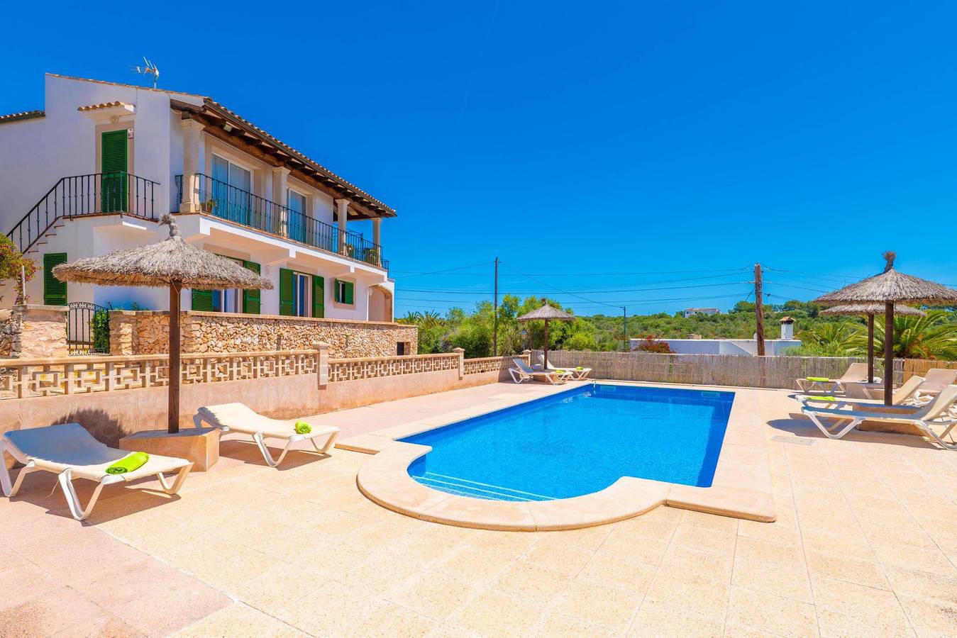 S'Algueret - Gemütliches Haus mit Gemeinschaftspool und Meerblick in Portopetro - Kostenloses Wlan in Portopetro, Santanyí