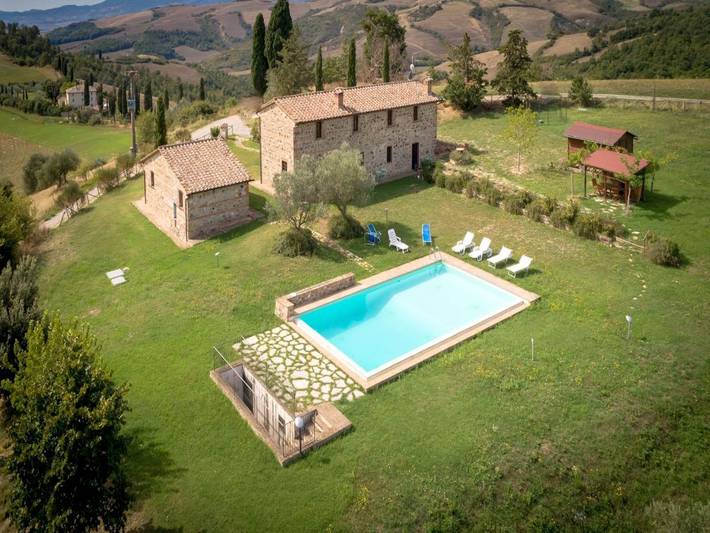 Villa pour 7 personnes, avec jardin et piscine dans Val d'Orcia - 2
