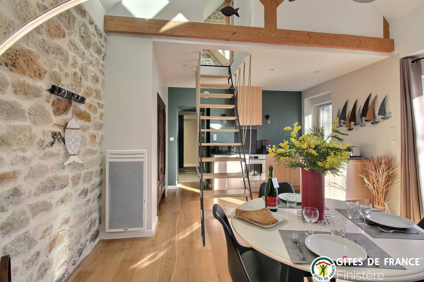 Gîte für 2 Personen mit Terrasse in Fouesnant, Côte de Cornouaille