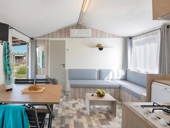 Camping Le Bel Air  - Mobilheim 4 personen - Duo Premium Jacuzzi-Serie in Château-d'Olonne, Les Sables-d'Olonne