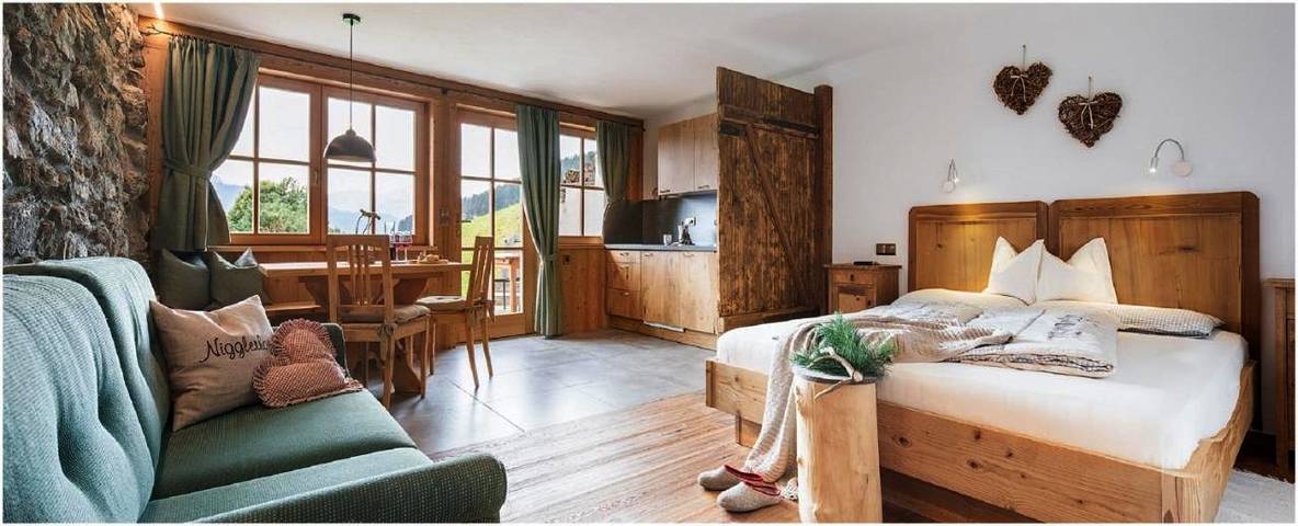 Chambre d’hôte pour 3 personnes, avec sauna ainsi que vue et jardin à Dobbiaco