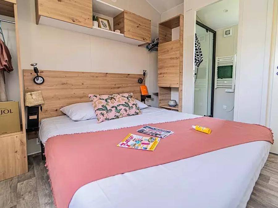 Camping l'Océan - Mobilhome 4 personas - Duo Premium 3 Habitaciones 4 Personas Jacuzzi + Aire Acondicionado + Tv in Brem-sur-Mer, Valle del Loira