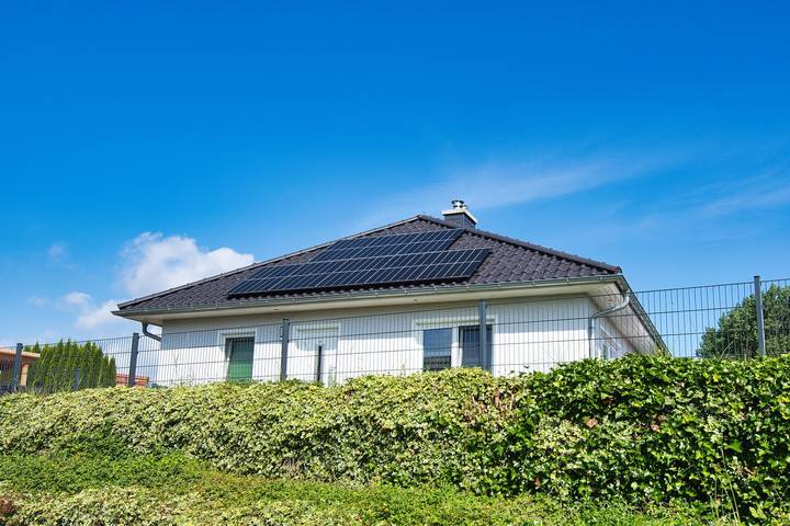 Ferienwohnung für 4 Personen, mit Terrasse und Garten sowie Sauna und Ausblick in Stralsund Umland