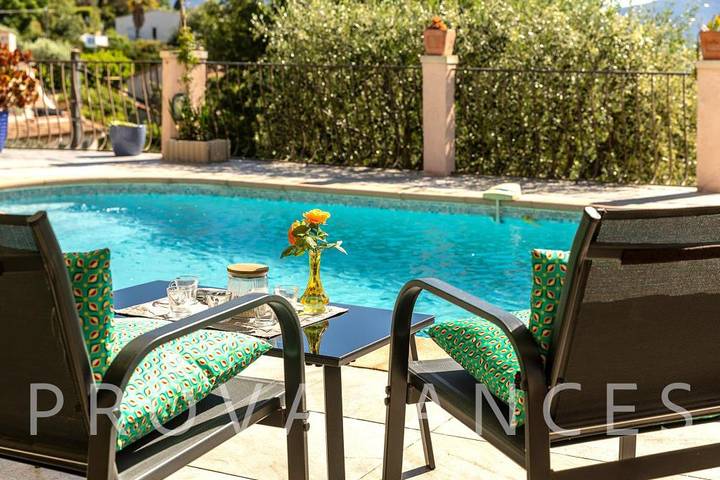 Ferienhaus mit privatem Pool in Gattieres - 4-6 Personen in Gattières, Mittelmeerküste (Frankreich)