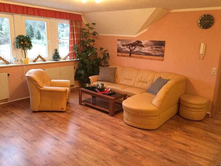 Ferienwohnung für 6 Personen, mit Garten und Ausblick in Annaberg-Buchholz