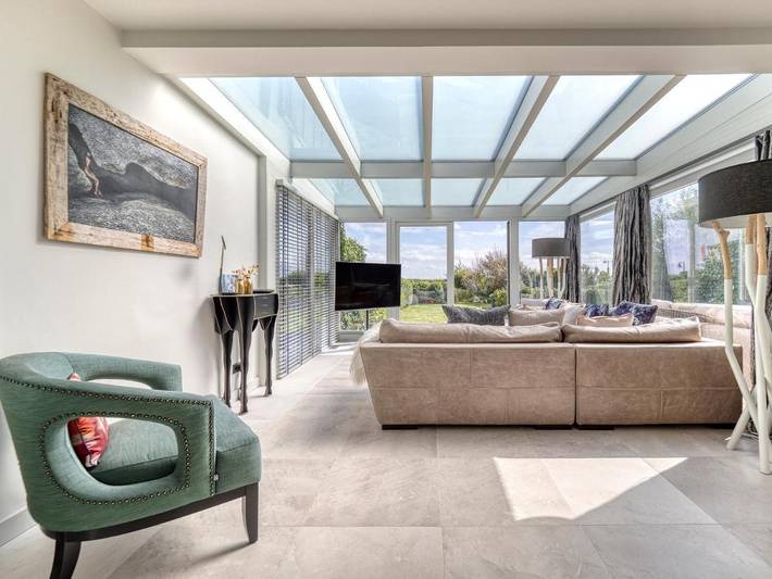 Ferienhaus für 6 Personen, mit Pool und Ausblick sowie Garten und Sauna, mit Haustier auf Sylt