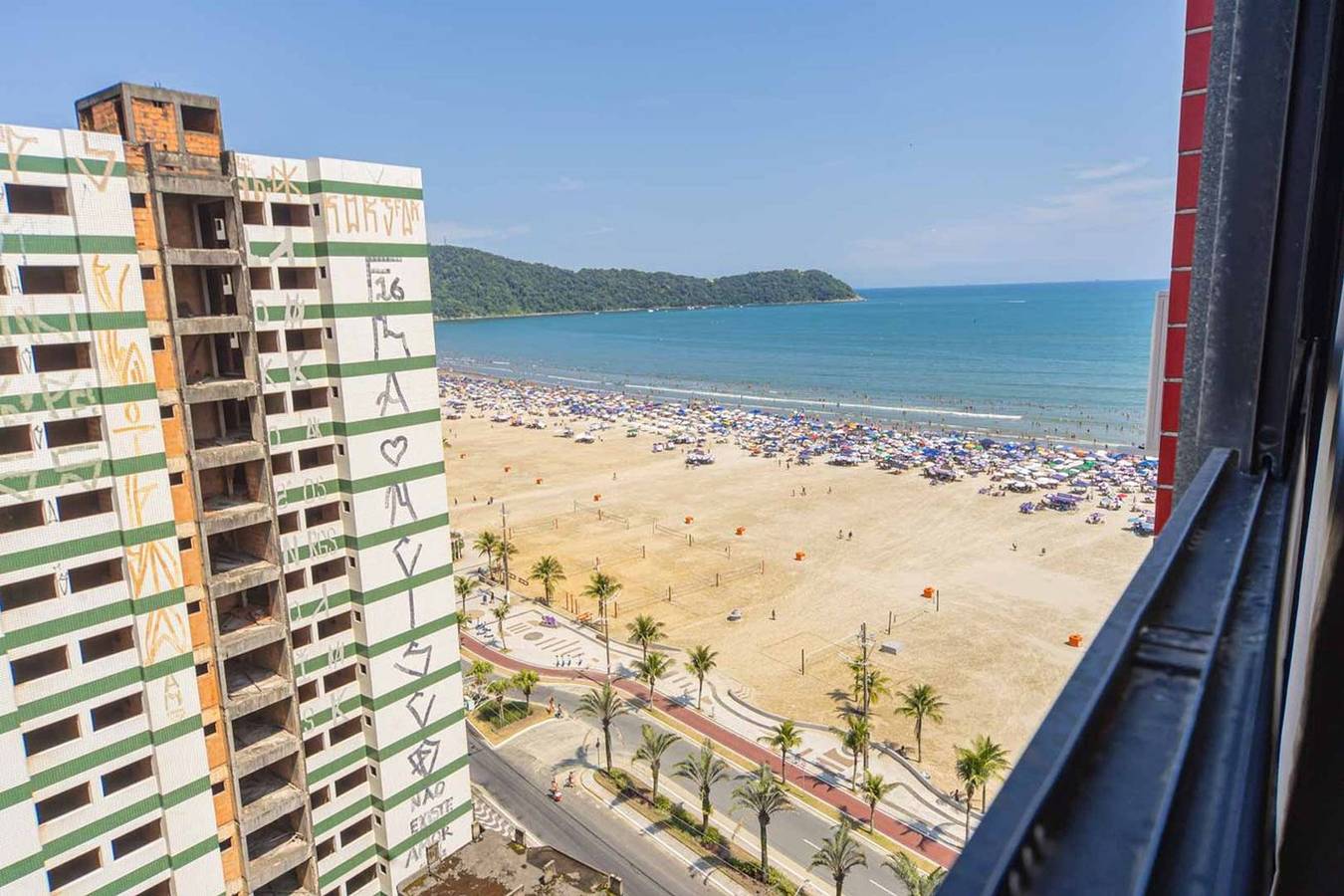 Apartamento entero, Apto Pet Friendly Beira-mar c Garagem no Boqueirão in Guilhermina, Praia Grande