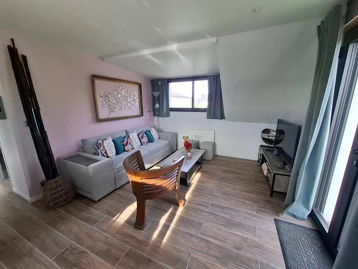Appartement de vacances pour 6 personnes, avec Terrasse ainsi que Jardin et Vue