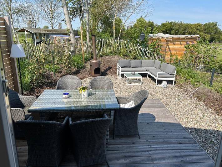 Ferienwohnung für 4 Personen, mit Terrasse und Garten sowie Ausblick