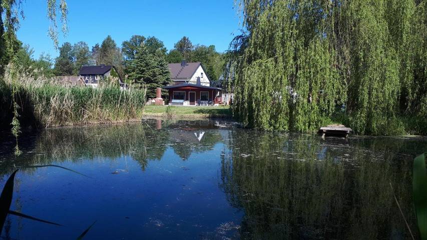 Ferienhaus für 4 Personen, mit Terrasse und Garten sowie Sauna und Seeblick in Naturpark Südharz