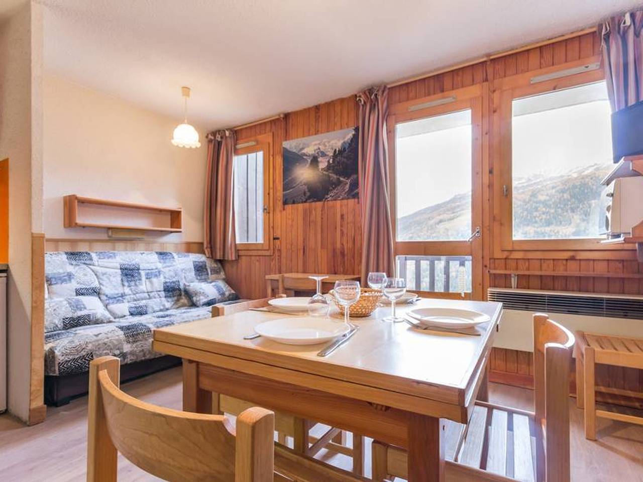 Apartamento entero, Apartamento luminoso cerca de pistas con balcón in La Plagne, Bellentre