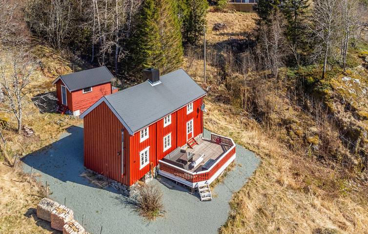 Ferienhaus für 6 Personen mit Ausblick in Bjugn