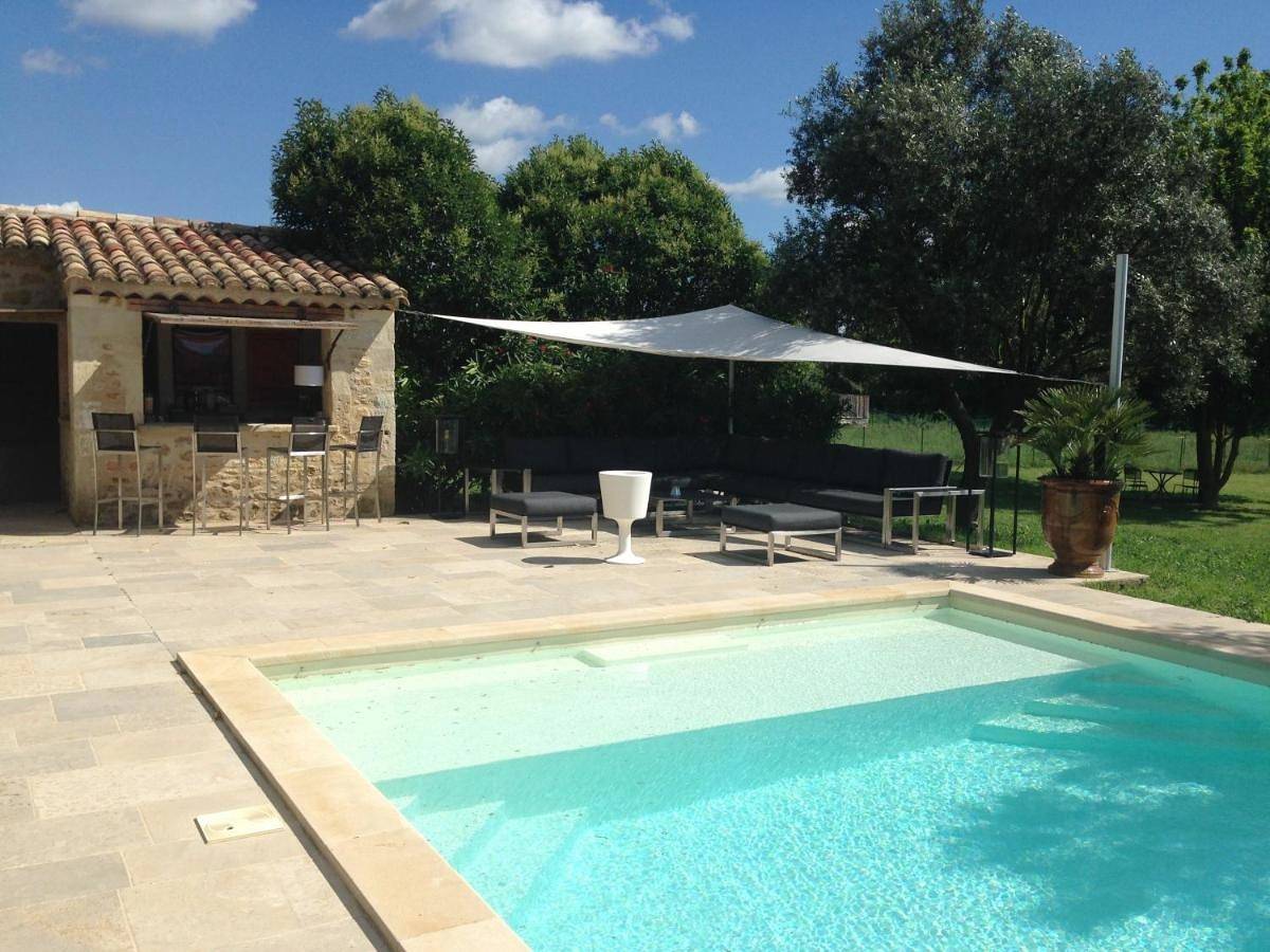 Double Room with Garden View in Blauzac, Région de Nîmes