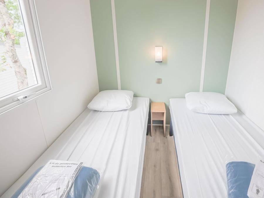 Camping la Ferme - Mobilheim 4 personen - Komfort + 2 Schlafzimmer in Saint-Augustin, Côte de Beauté