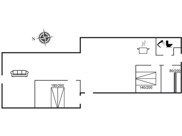Ferienhaus für 6 Personen, mit Terrasse in Kjul Strand - 2