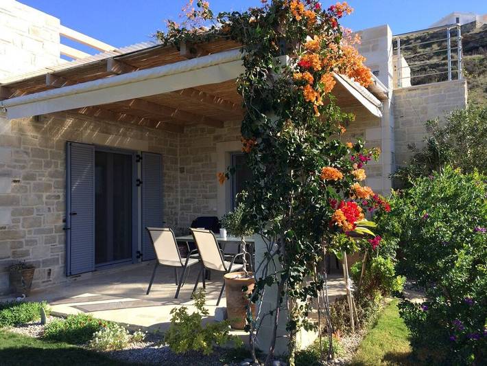 Ferienhaus für 4 Personen, mit Terrasse und Garten sowie Ausblick