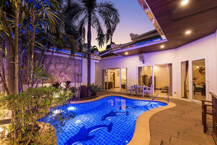 Maison de vacances pour 9 personnes, avec jacuzzi et balcon/terrasse, animaux acceptés à Pattaya