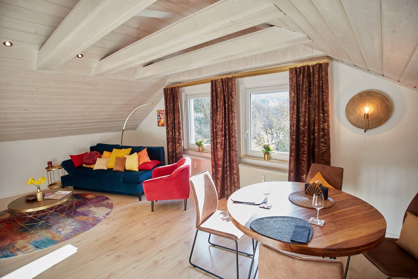 Ganze Wohnung, Ferienwohnung 'Angernest' mit Gemeinschaftsgarten, Balkon und Wlan in Elfershausen, Rhön-Bayern