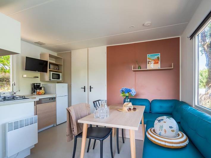 Camping Suhiberry - Mobilheim 5 personen - Mobilheim Select Tv Lv Plancha - 2 Zi - 4 ad + 1 kind - 12 in Urrugne, Bayonne und Umgebung