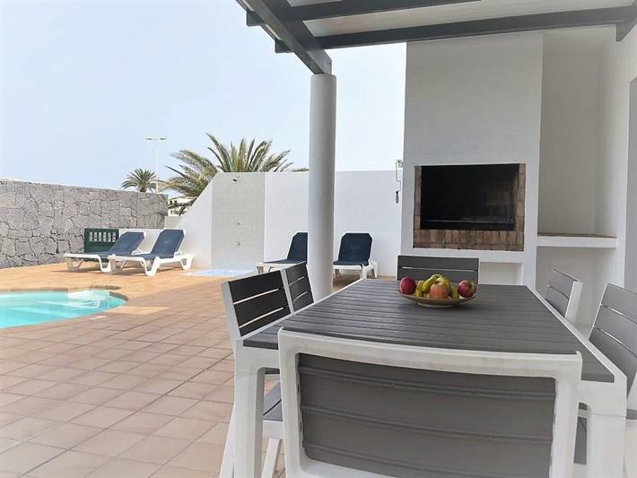 Bungalow für 5 Personen, mit Pool und Terrasse sowie Garten in Playa Blanca - 3