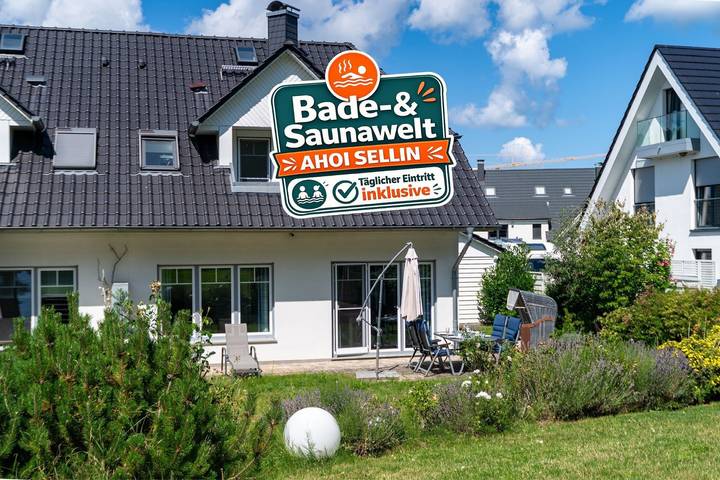 Strandhaus für 6 Personen, mit Balkon und Terrasse sowie Garten und Sauna in Lobbe