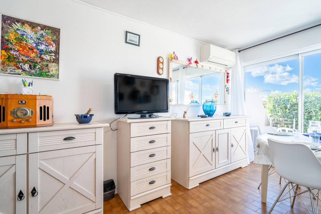 Ganze Wohnung, Ferienwohnung 'Résidence La Croisette' mit Meerblick und privater Terrasse in Cap d'Agde, Agde