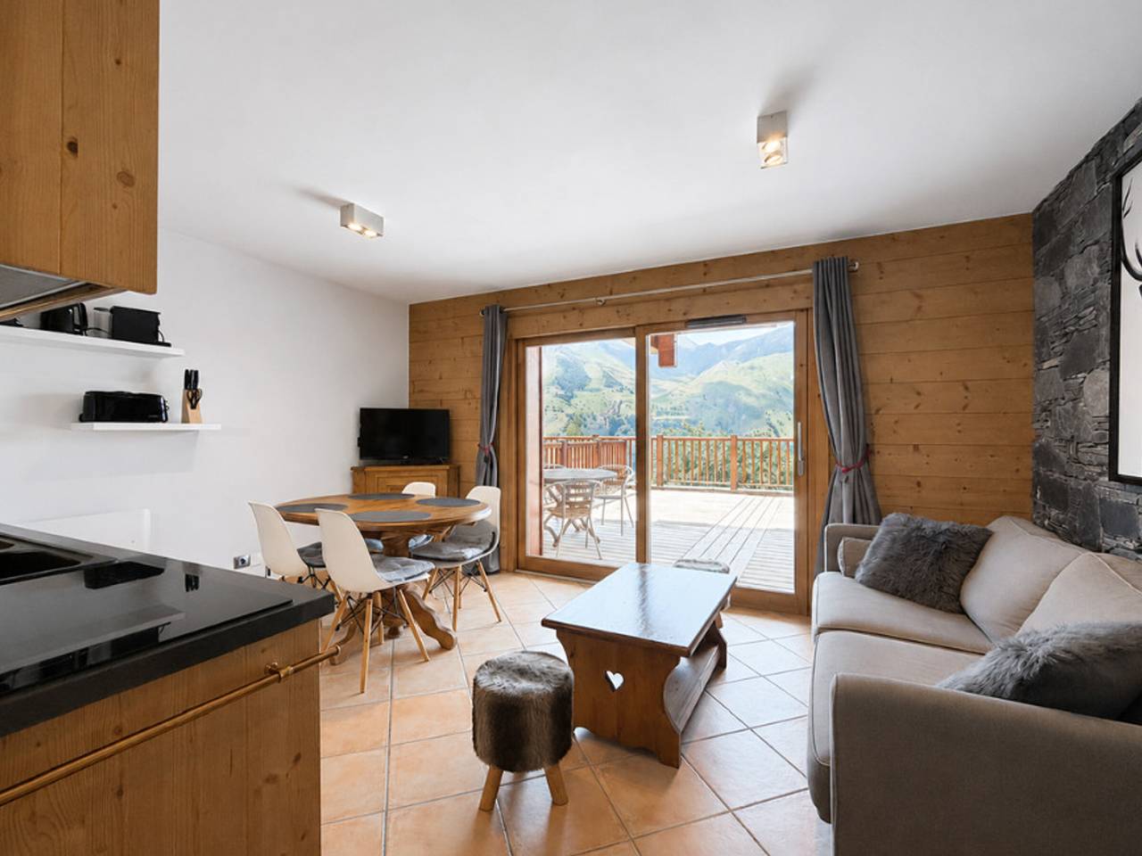 Geheel appartement, Charming apartment for 4 with terrace, parking and Wifi - St Martin de Belleville in Saint-Martin-de-Belleville, Massif de la Vanoise