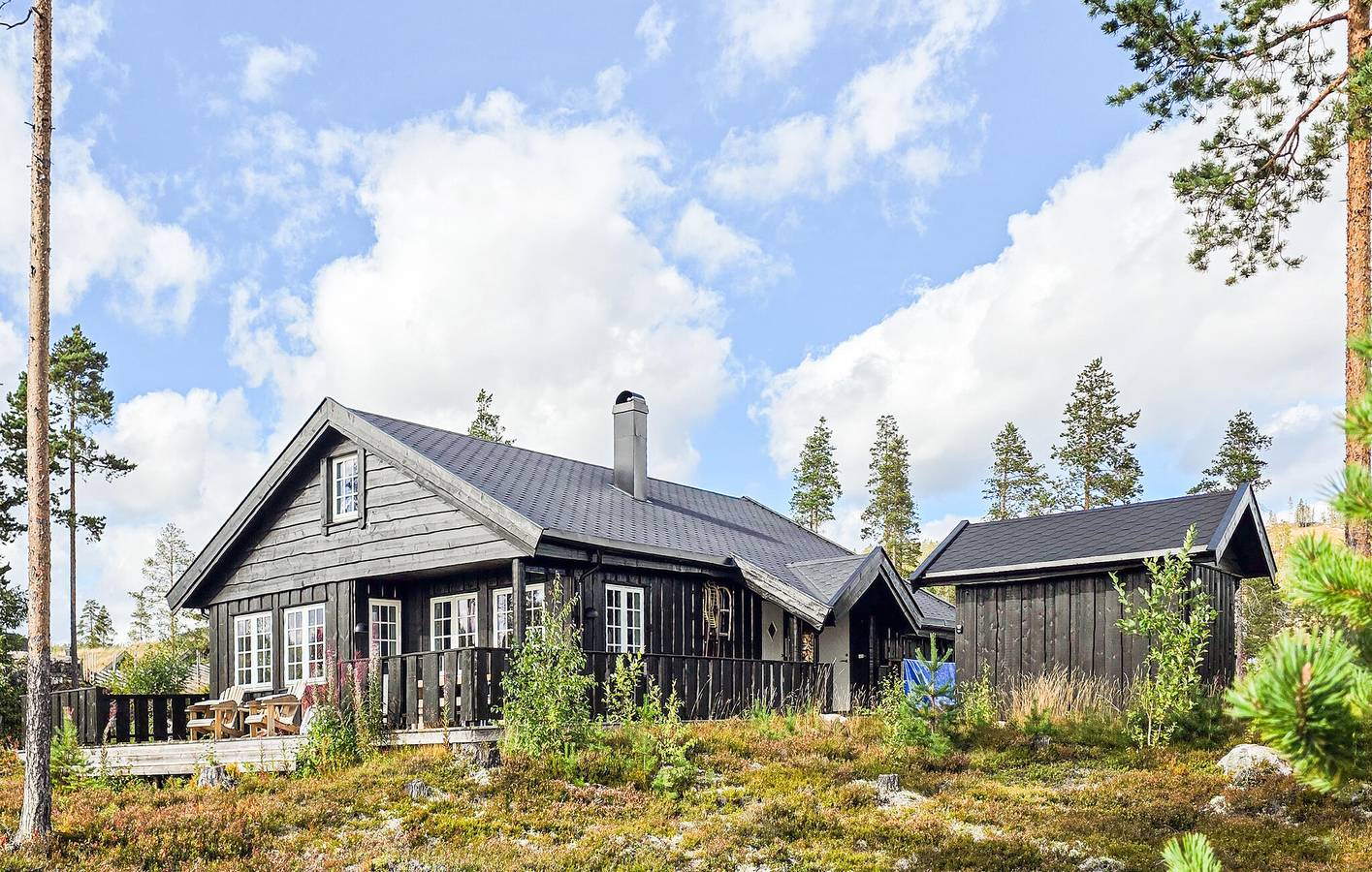 Ferienhaus für 8 Personen mit Terrasse in Flå