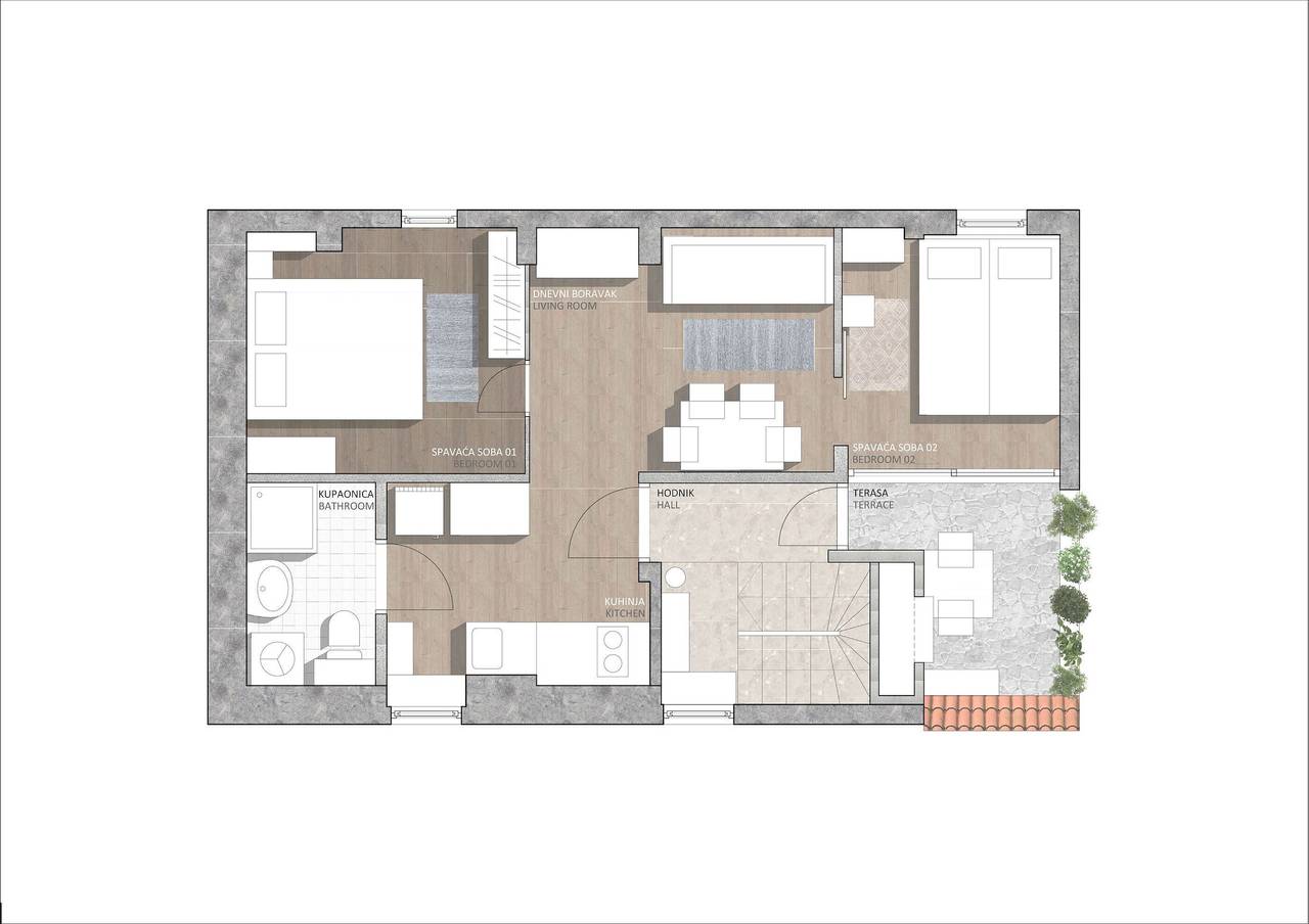 Holiday Rental for 4 People in Split, Split-Dalmatia