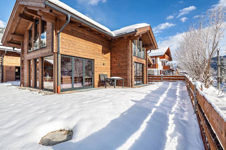 Chalet für 8 Personen, mit Garten