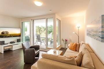 Ferienwohnung für 4 Personen, mit Ausblick und Balkon in Binz