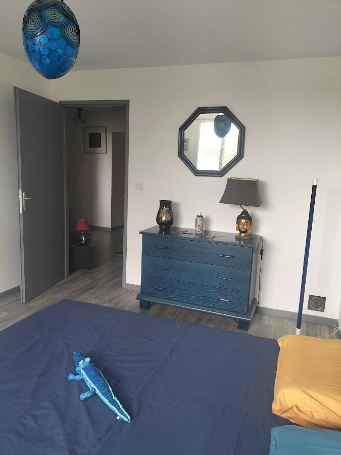 Chambre d’hôte pour 4 personnes, avec jardin ainsi que terrasse et vue, animaux acceptés