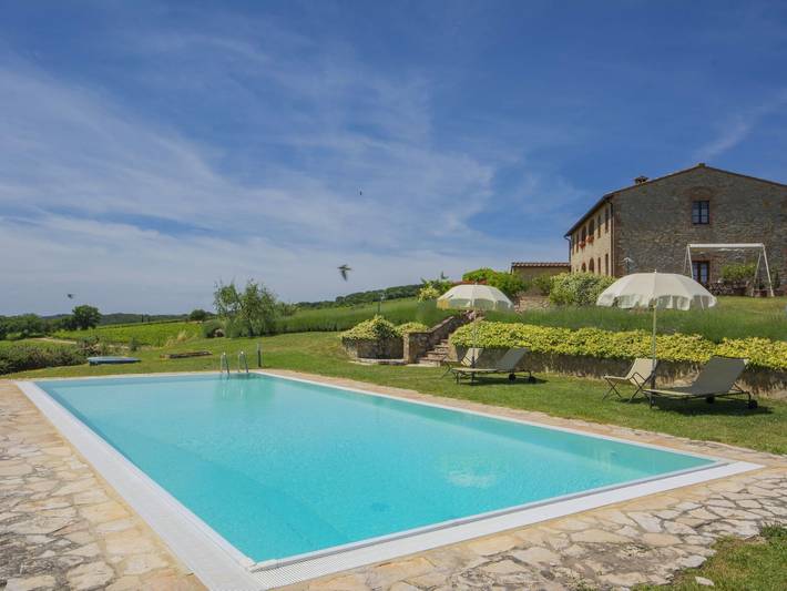Casa vacanza per 6 persone, con giardino e piscina in Castelnuovo Berardenga