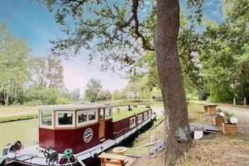 Péniche pour 6 personnes, avec terrasse à Avignonet-Lauragais