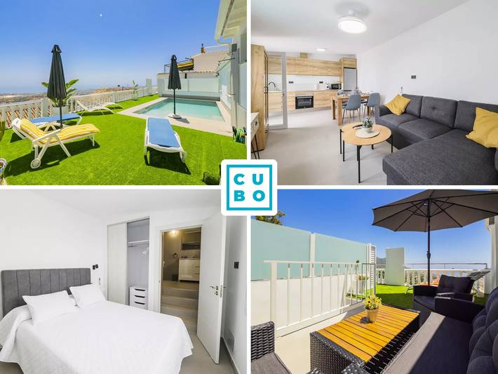 Apartment for 2 people, with pool and balcony in Mijas Pueblo
