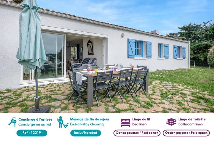 Location de vacances pour 8 personnes, avec jardin à Préfailles - 2