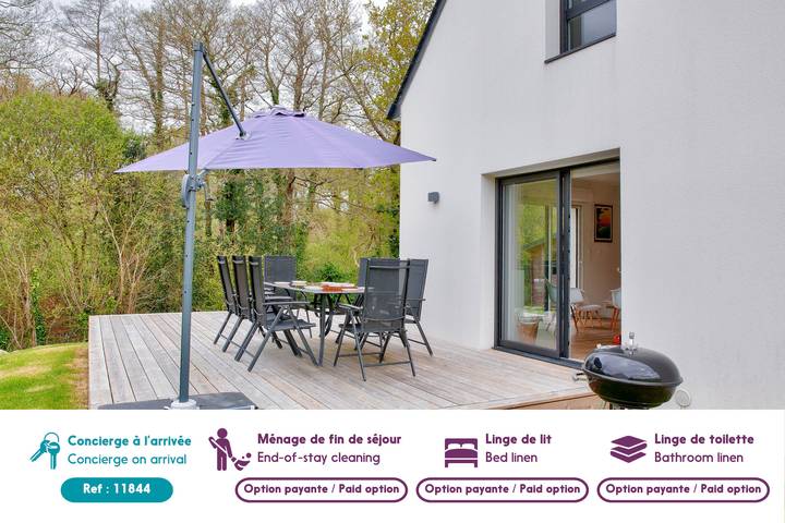 Location de vacances pour 8 personnes, avec terrasse et jardin à La Forêt-Fouesnant - 2