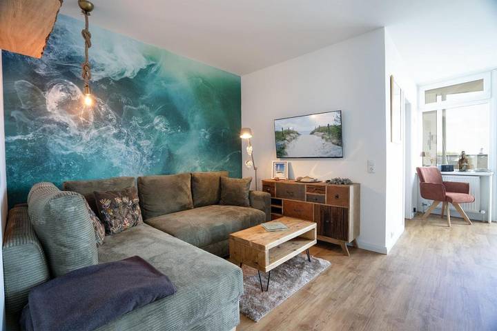 Ferienwohnung für 3 Personen, mit Balkon und Pool sowie Sauna an der Ostsee