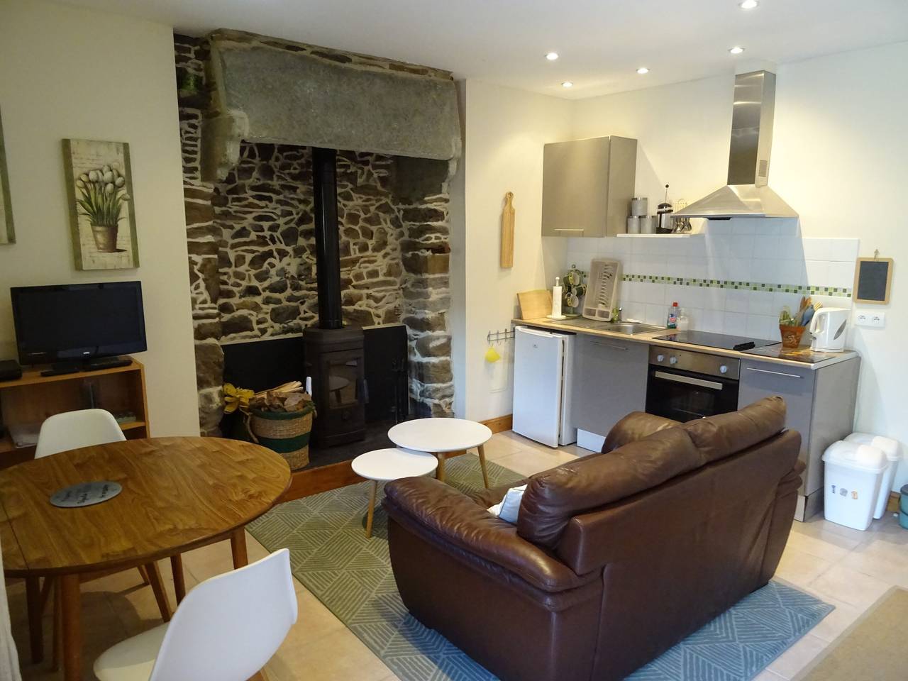 Gîte Chèvrefeuille - Pen Ar Voas: private Terrasse, Gemeinschaftsgarten und Wlan in Plestin-les-Grèves, Ceinture Dorée