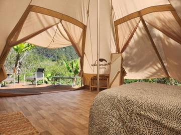 Tente pour 2 personnes, avec vue sur l' Île de la Réunion